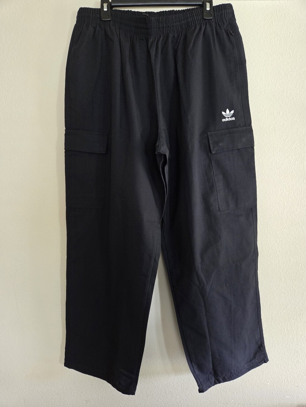 adidas Black Cargo Pants with Side Pockets - Picture 2 of 10